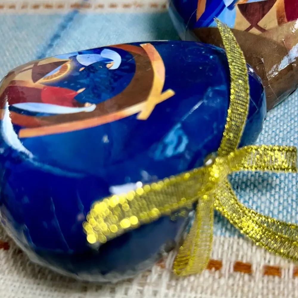 Set of 6 Heart-Shaped Nativity Ornaments – 3.5” Christmas Decor